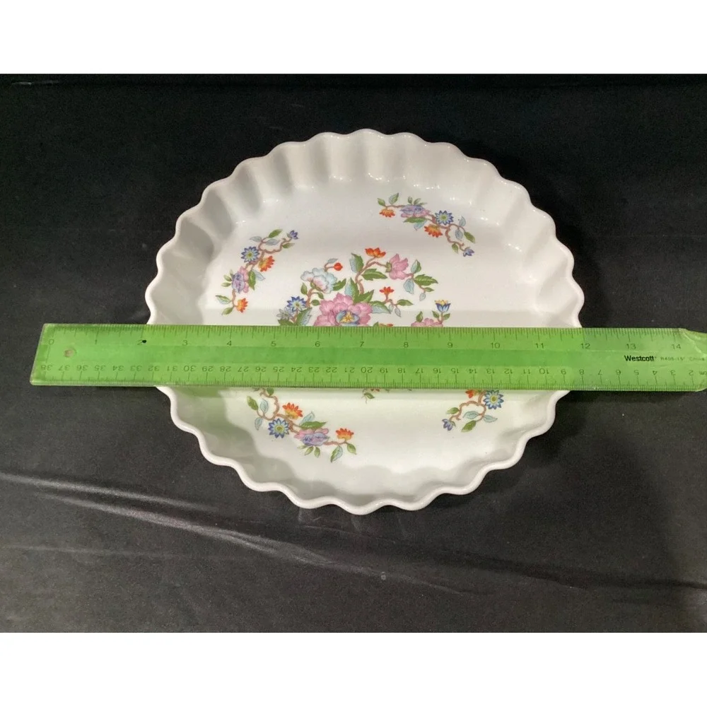 Dolphin Le Jardin Style Japanese Quiche Tart Pie Dish, 10